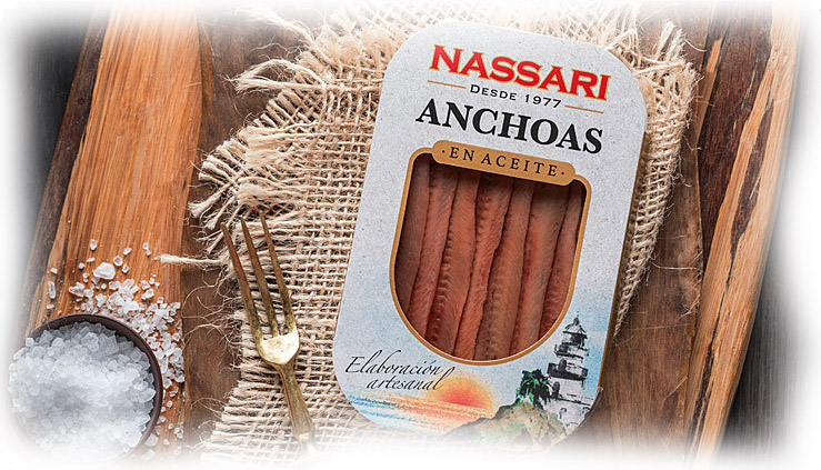 Anchovies in sunflower oil